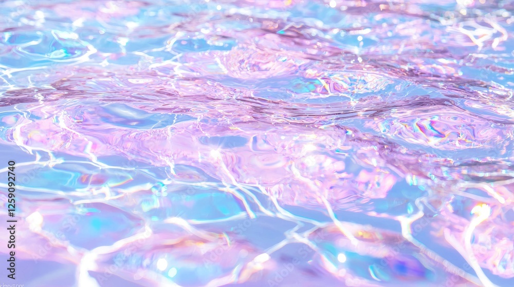 Naklejka premium Abstract water ripples, pastel hues, surface reflections. Possible use for background or design