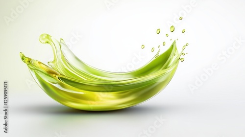 Dynamic Splash of Olive Oil: Capturing the Essence of Liquid Green Gold