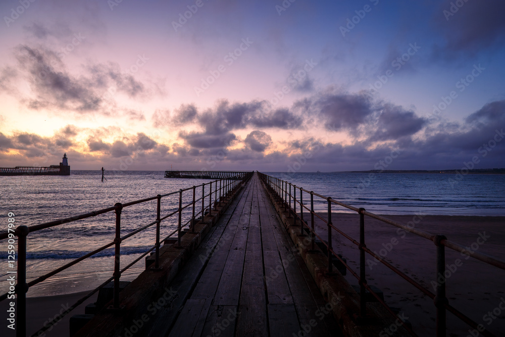 West Pier, Blyth Northumberland, sunrise West Pier, Blyth Northumberland, sunrise