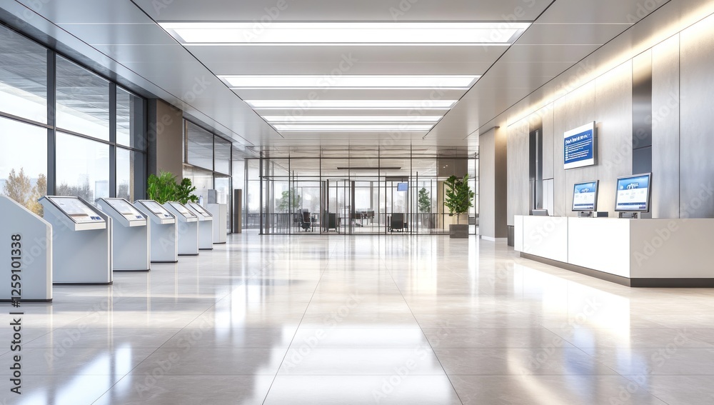 Modern Office Lobby Interior Design: Clean Lines and Bright Spaces Modern Office Lobby Interior Design: Clean Lines and Bright Spaces