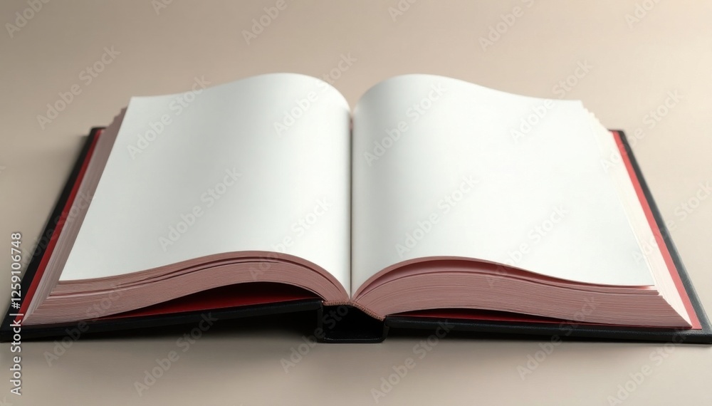 Empty blank pages of a large vertical photo album, vertical, empty Empty blank pages of a large vertical photo album, vertical, empty