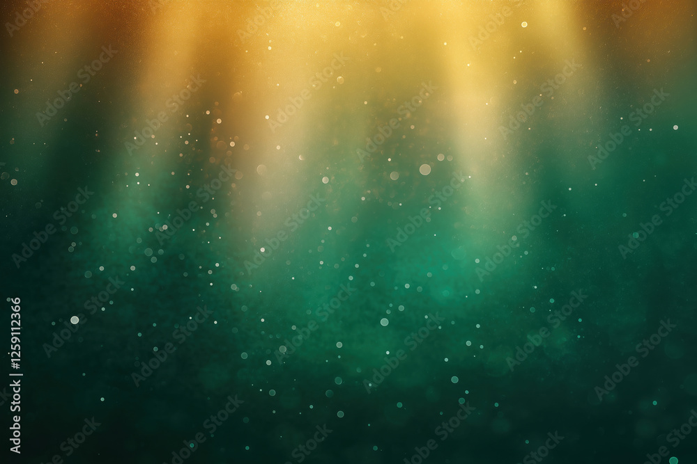 Soft golden light shines through water droplets creating a dreamy atmosphere