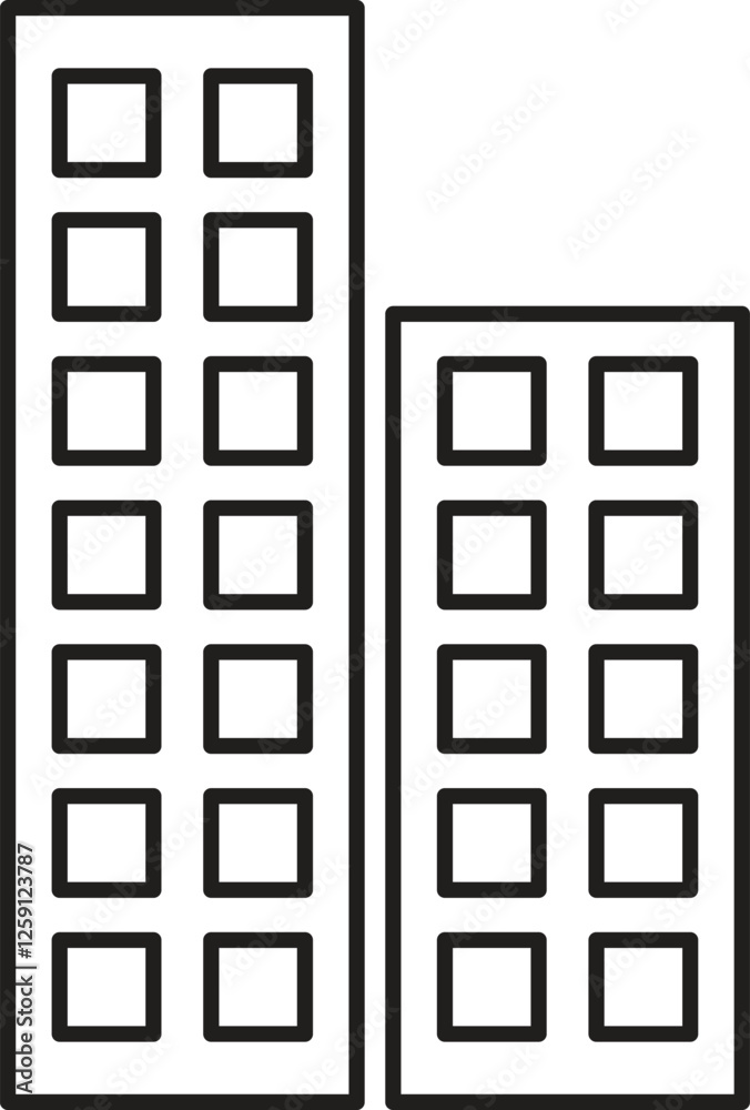 Buildings Icon Set Modern Architecture and Design Elements Buildings Icon Set Modern Architecture and Design Elements