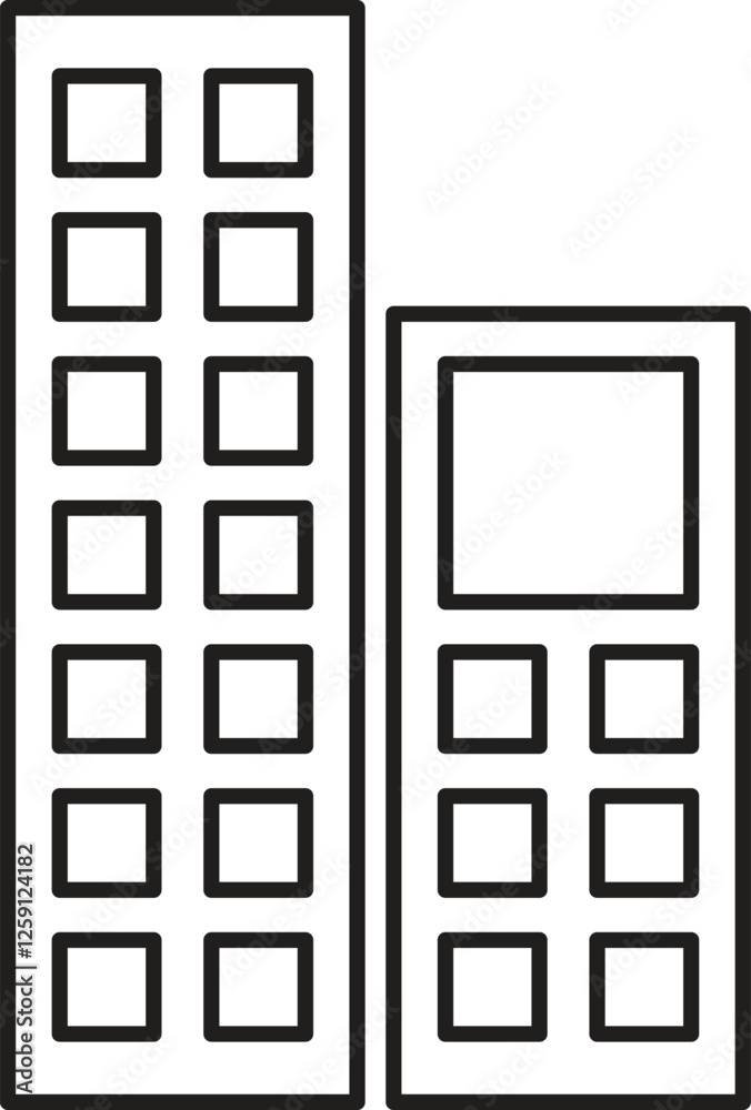 Buildings Icon Set Modern Architecture and Design Elements Buildings Icon Set Modern Architecture and Design Elements