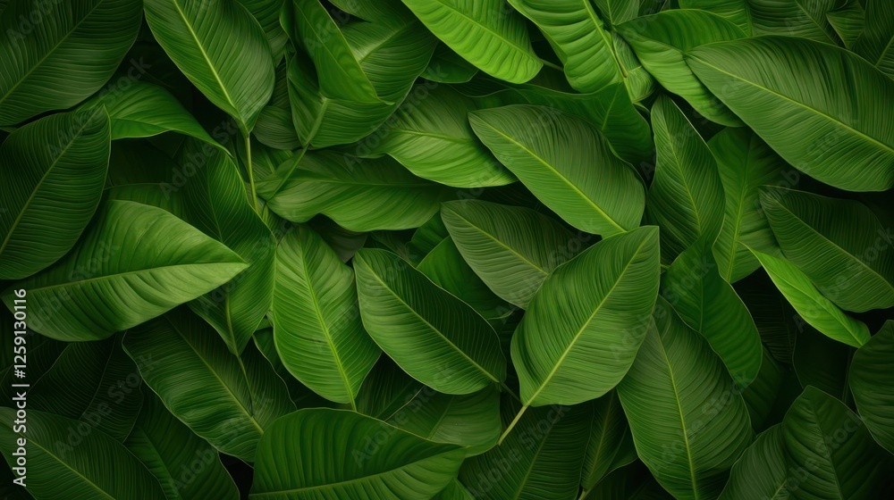 Fototapeta premium Closeup Lush Green Tropical Leaves