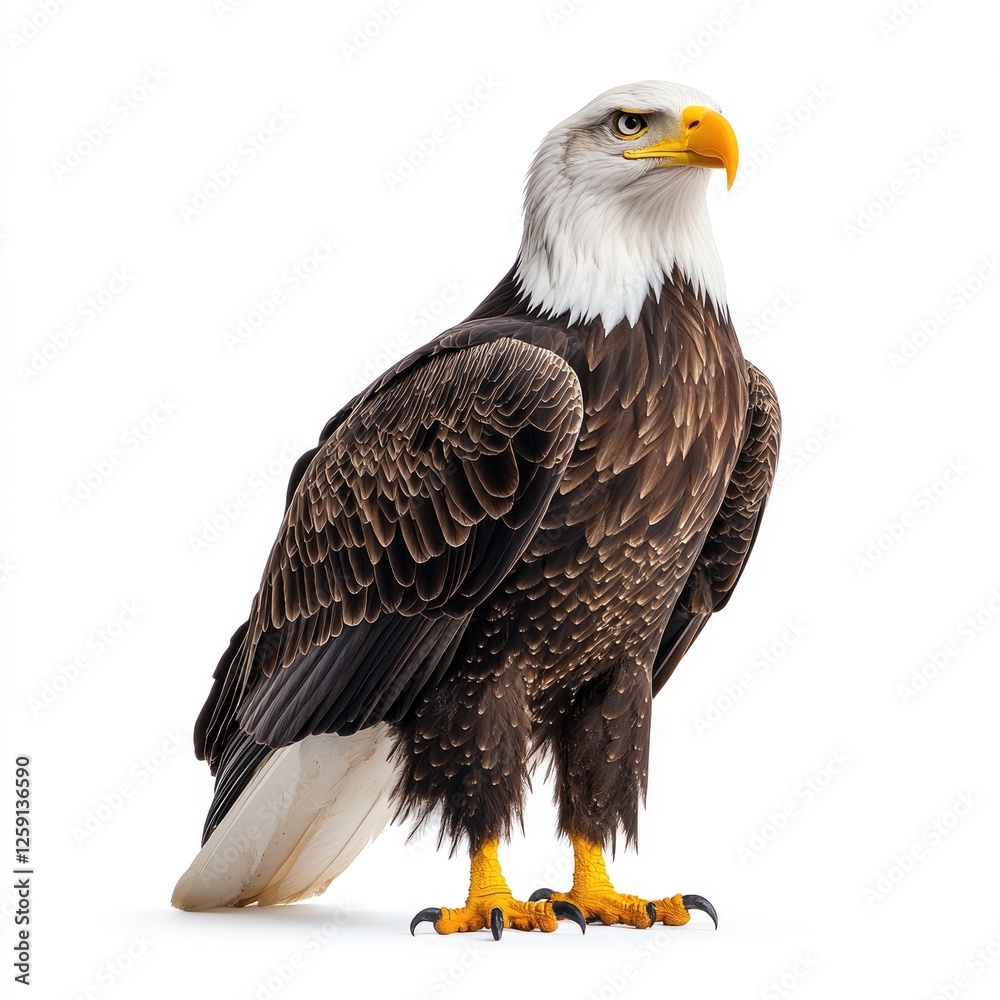 Fototapeta premium Majestic Bald Eagle: A Stunning Portrait of American Wildlife