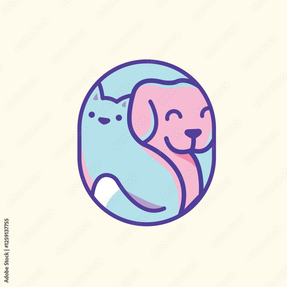 Cute cat and dog hugging each other Cute cat and dog hugging each other