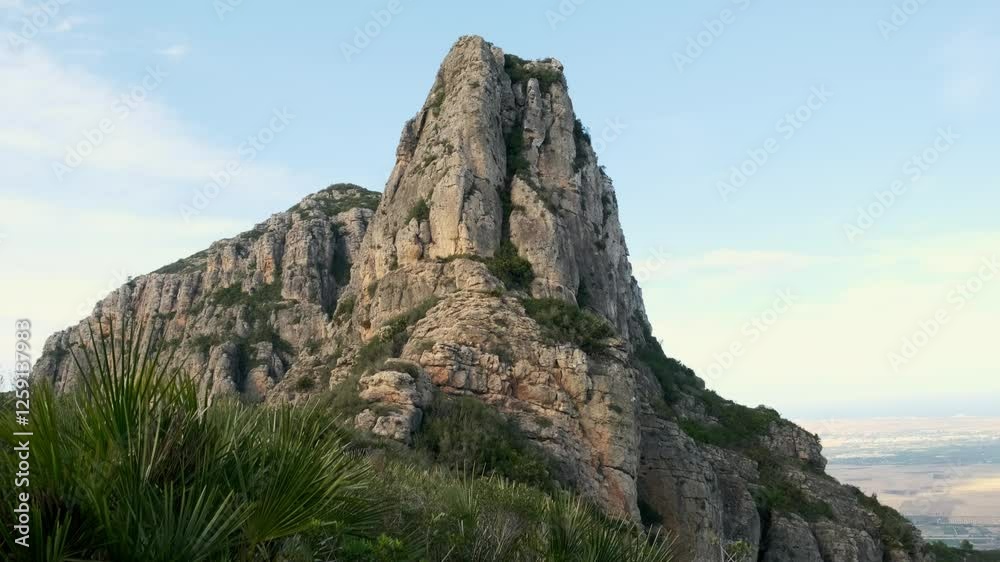 View of the top of the cliff and the landscape around View of the top of the cliff and the landscape around
