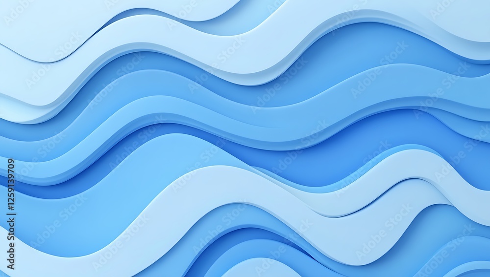 Abstract background with blue wave elements. Soft, light-colored vector illustration. Abstract background with blue wave elements. Soft, light-colored vector illustration.