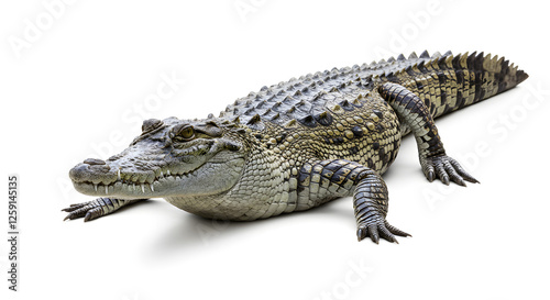 crocodile isolated on white background