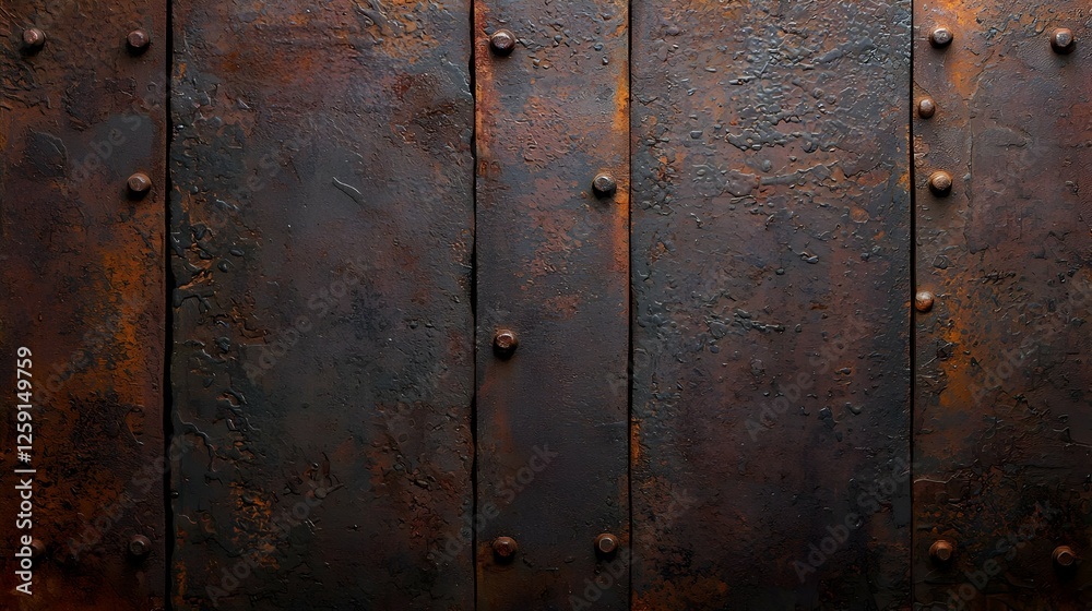 Fototapeta premium Rusty Metal Panels Background Texture
