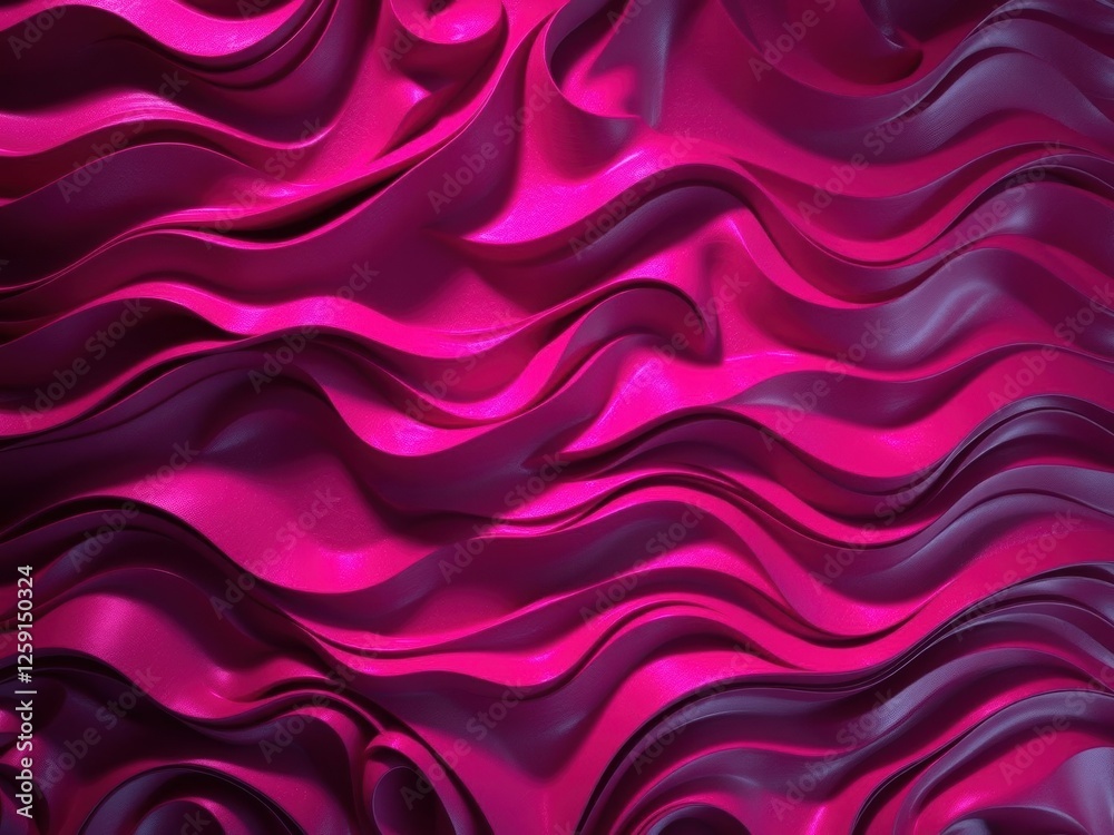 Fototapeta premium Abstract Pink Wave Background