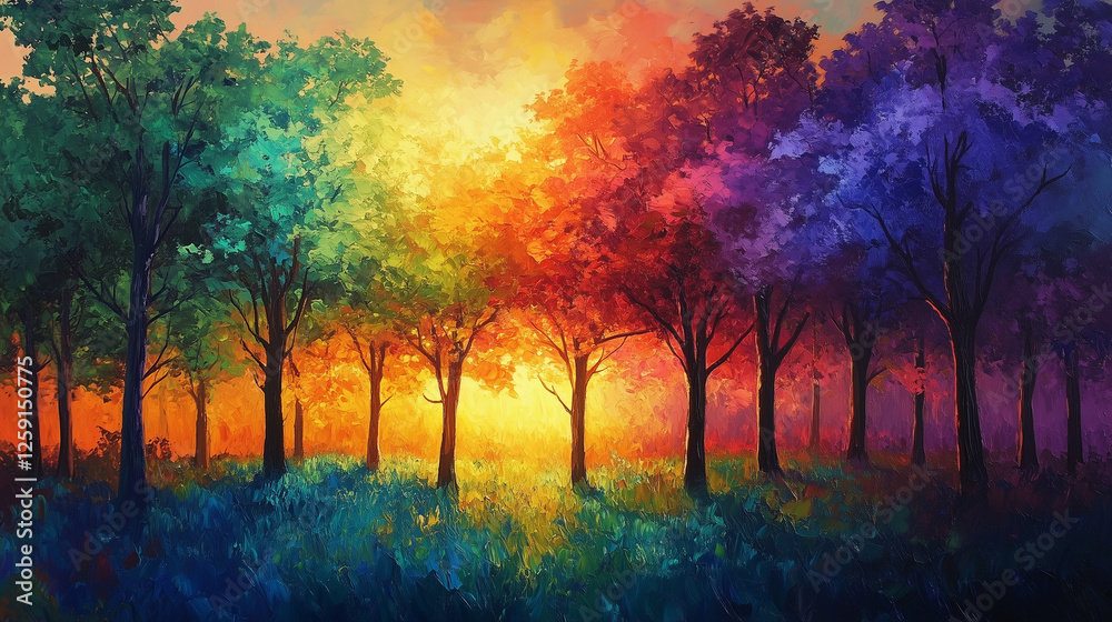 colorful rays of light background