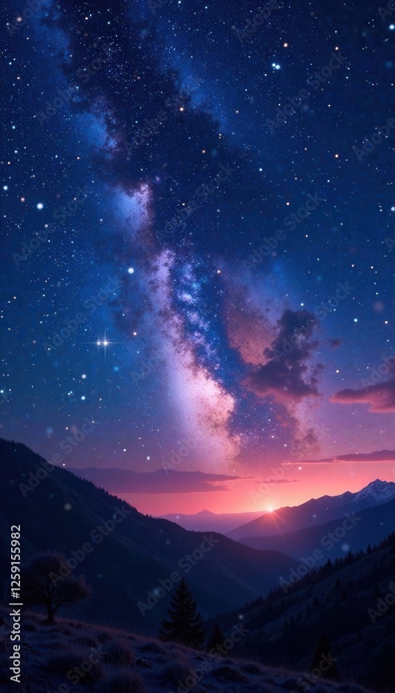 Sparkling Stars in a Clear Night Sky , vast, dreamy, cosmic Sparkling Stars in a Clear Night Sky , vast, dreamy, cosmic