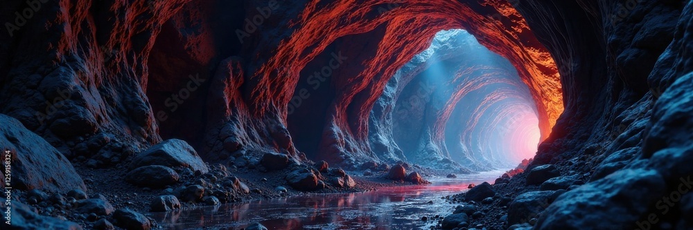 © Kachaphot - Spider web covered cave entrance, dark, spider web, bat © Kachaphot - Spider web covered cave entrance, dark, spider web, bat