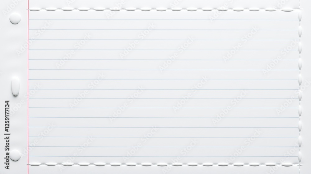 Elegant Note-Taking Border with Intricate Embossing