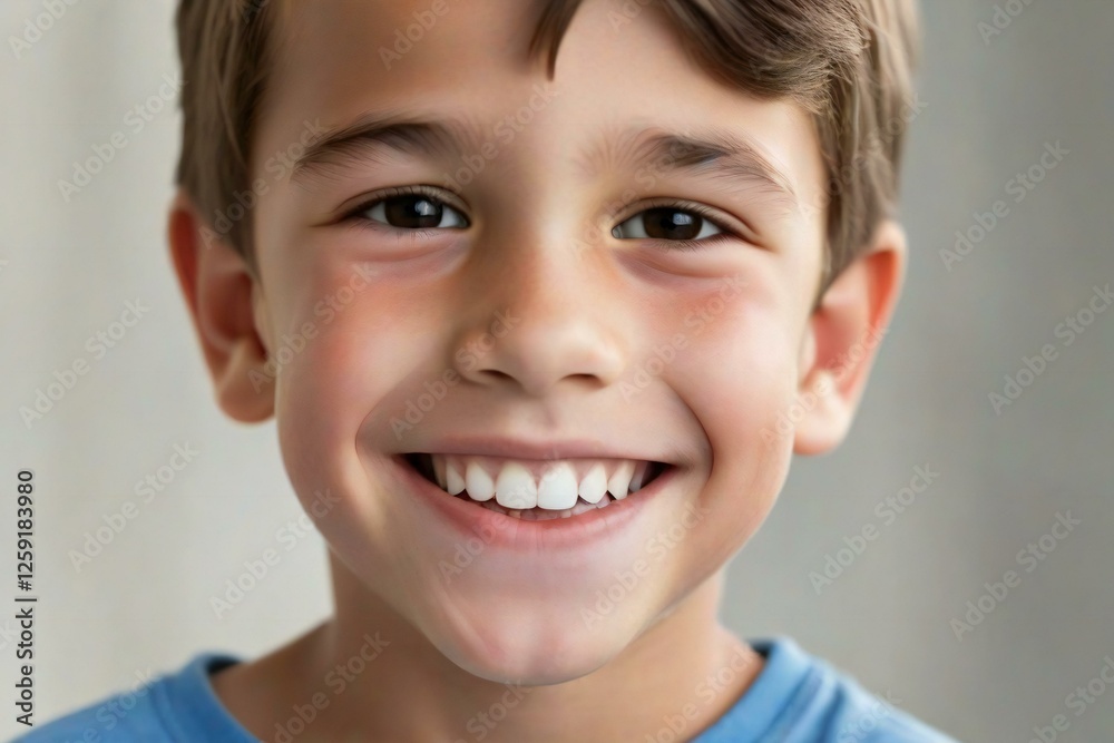 Happy Little Boy Smiling Face Portrait. Happy Little Boy Smiling Face Portrait.