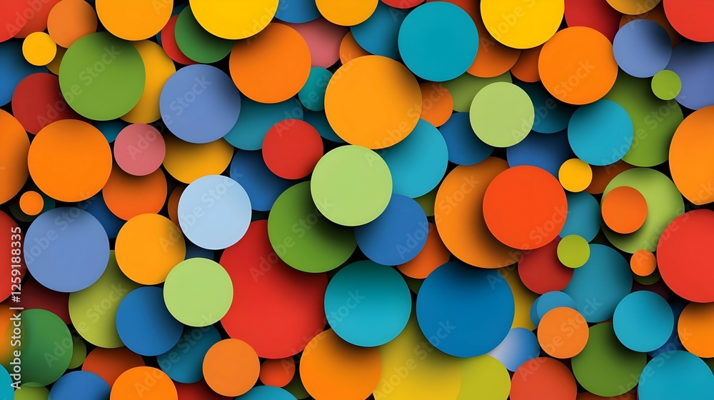 Colorful Circle Pattern Background Colorful Circle Pattern Background
