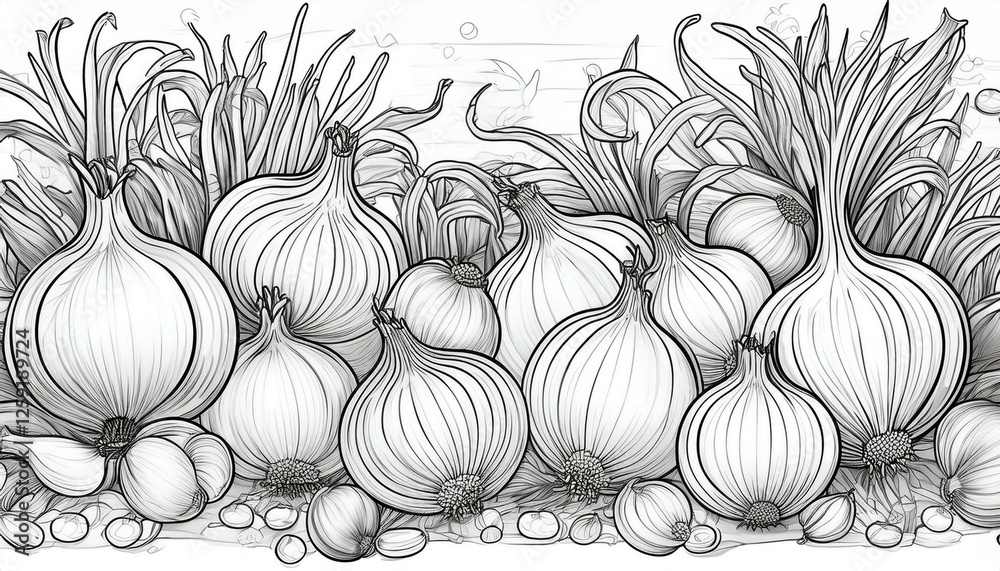 custom made wallpaper toronto digitalAusmalbild Zwiebeln