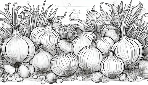 Wallpaper Mural Ausmalbild Zwiebeln Torontodigital.ca