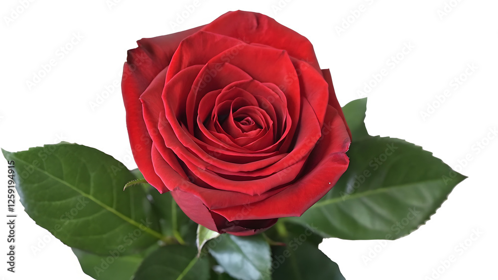 Valentine s red rose element set isolated Valentine s red rose element set isolated