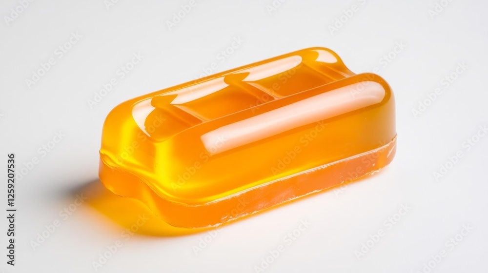 Transparent soap bar isolated on white background. Generative AI Transparent soap bar isolated on white background. Generative AI