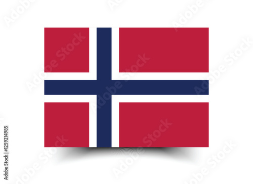 Flag of Norway. Norway flag official colors and proportion digital vector illustration