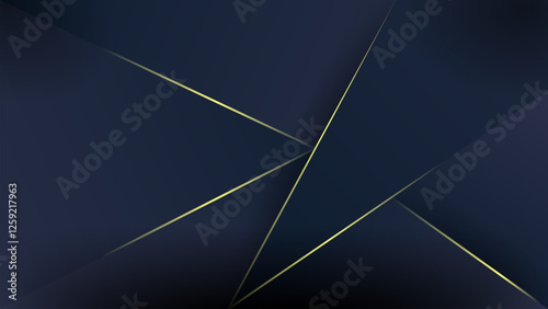 Diagonal Dark blue and gold luxury line overlap layered abstract background, with lighting effect for branding and wallpaper