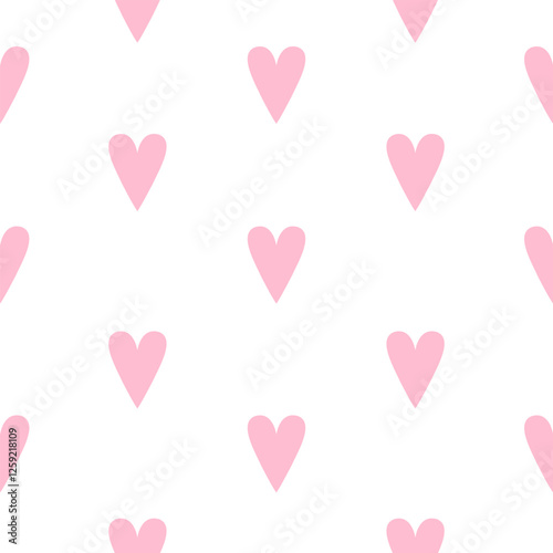 Adoring Valentine Hearts seamless pattern