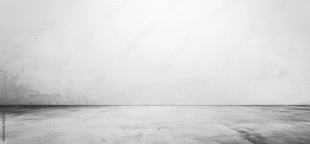 Fototapeta premium Empty room interior with distressed walls and floor