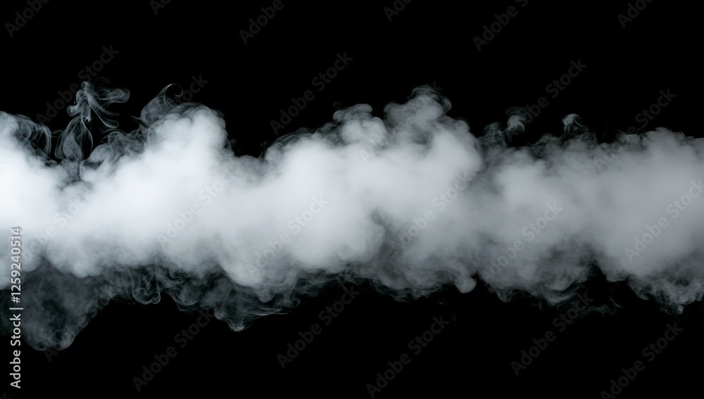 Abstract cloud-like smoke on black background Abstract cloud-like smoke on black background