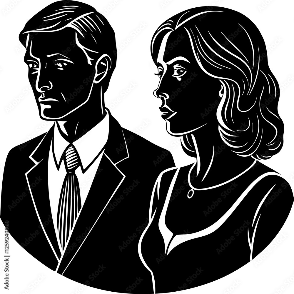 man and woman man and woman