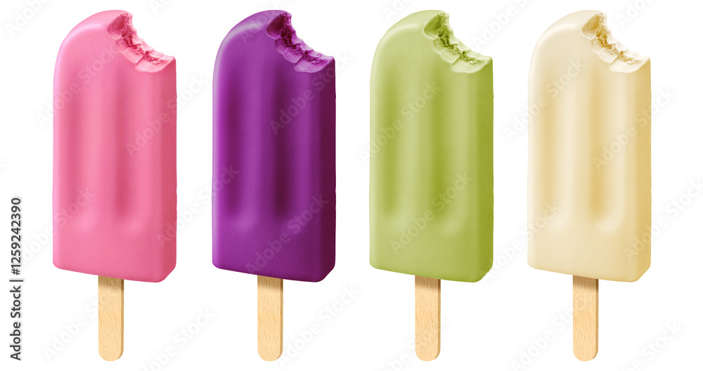 creamy popsicles 4 flavors strawberry pistachio grape white chocolate creamy popsicles 4 flavors strawberry pistachio grape white chocolate