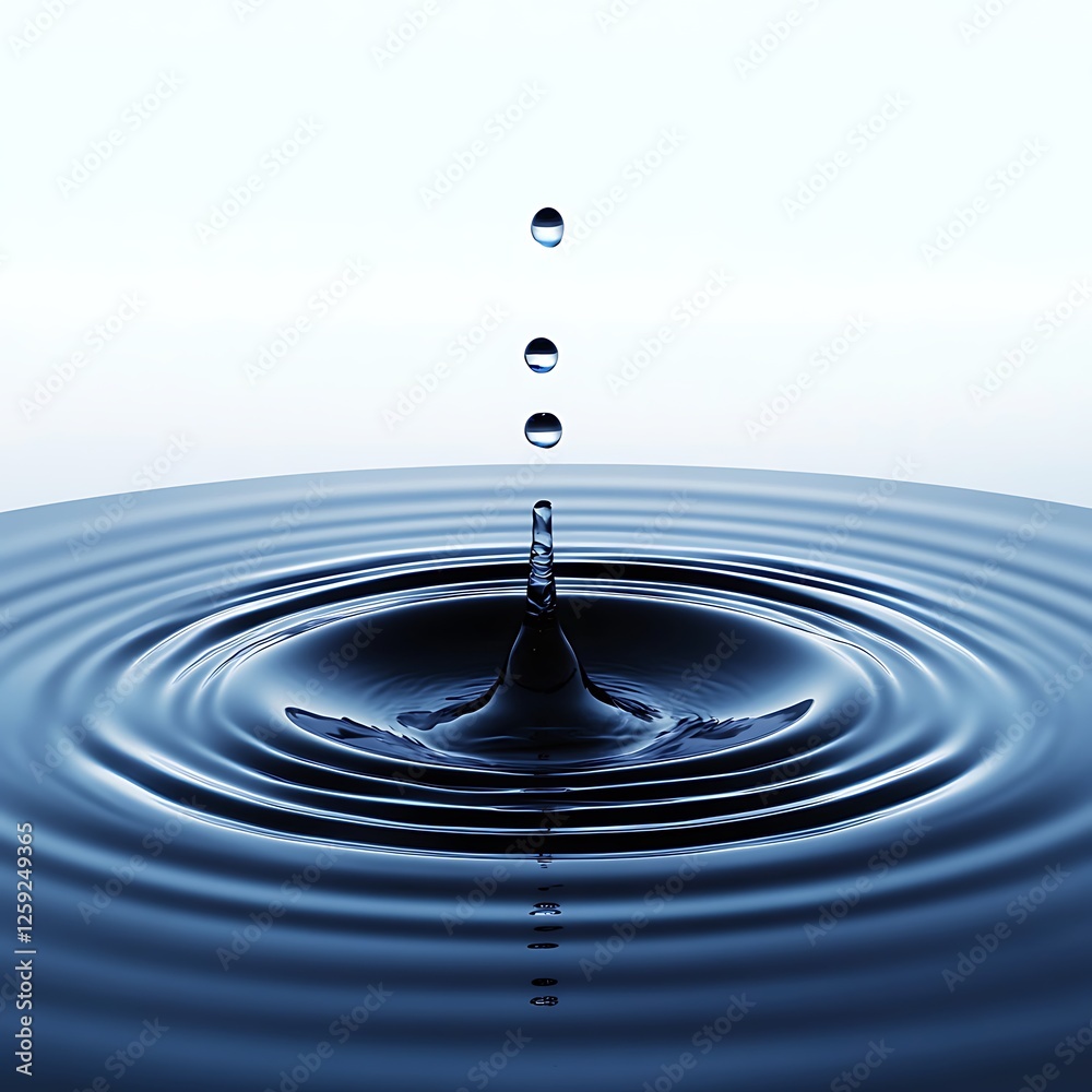 Blue water splash isolated on white background Blue water splash isolated on white background