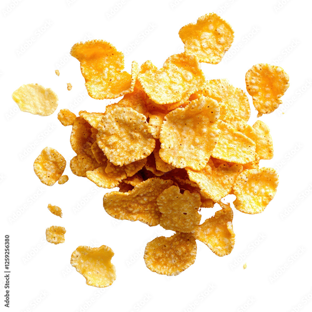 Pile of crispy potato chips on a white background ready for snacking and enjoyment isolated on a white background, Pile of crispy potato chips on a white background ready for snacking and enjoyment isolated on a white background,