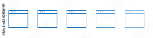 A B test icon Symbol collection thin outline set