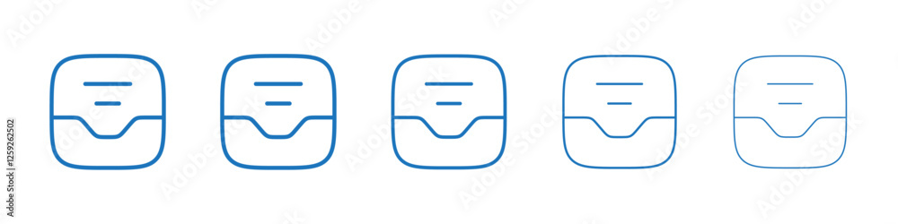 Archive icon Symbol collection thin outline set Archive icon Symbol collection thin outline set