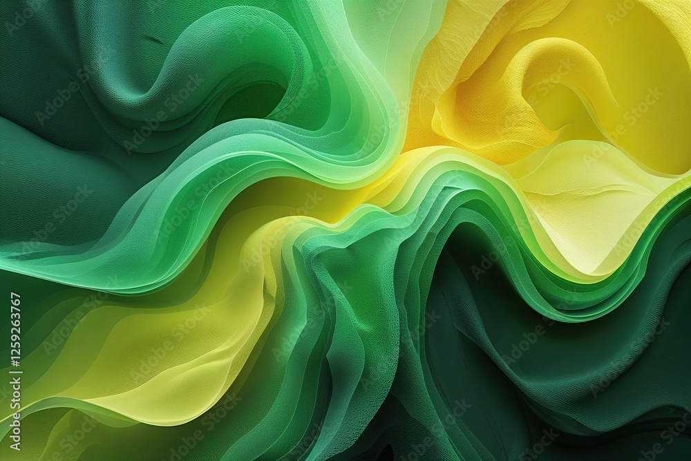Obraz premium Green to Yellow Gradient Abstract Design with Textured Finish and Vibrant Tones