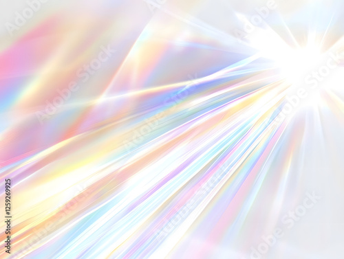 Abstract Radiating Pastel Light Streaks