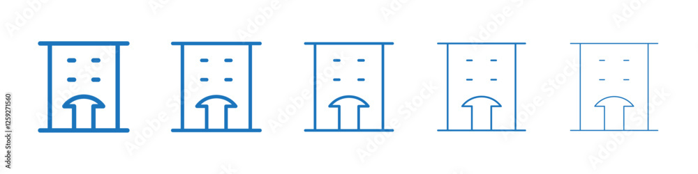 hotel icon Symbol collection thin outline set hotel icon Symbol collection thin outline set