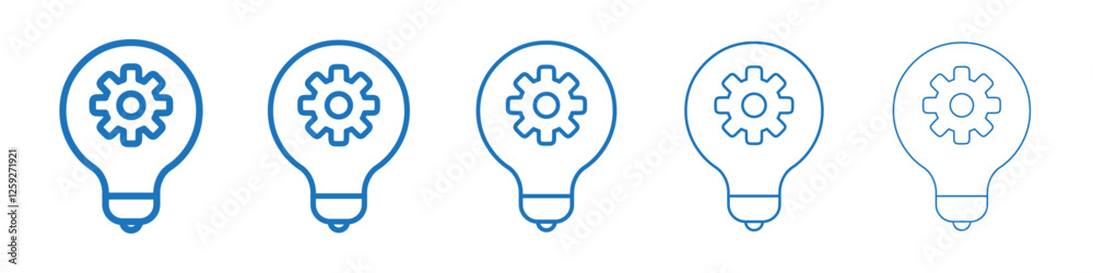 Innovation icon Symbol collection thin outline set Innovation icon Symbol collection thin outline set
