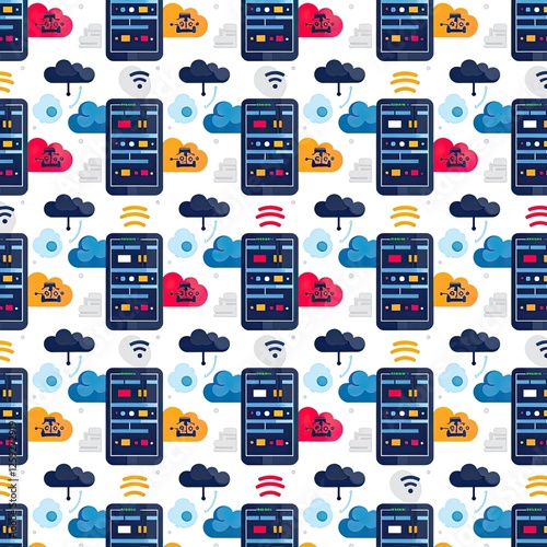 Cloud Computing Server Network Data Infrastructure