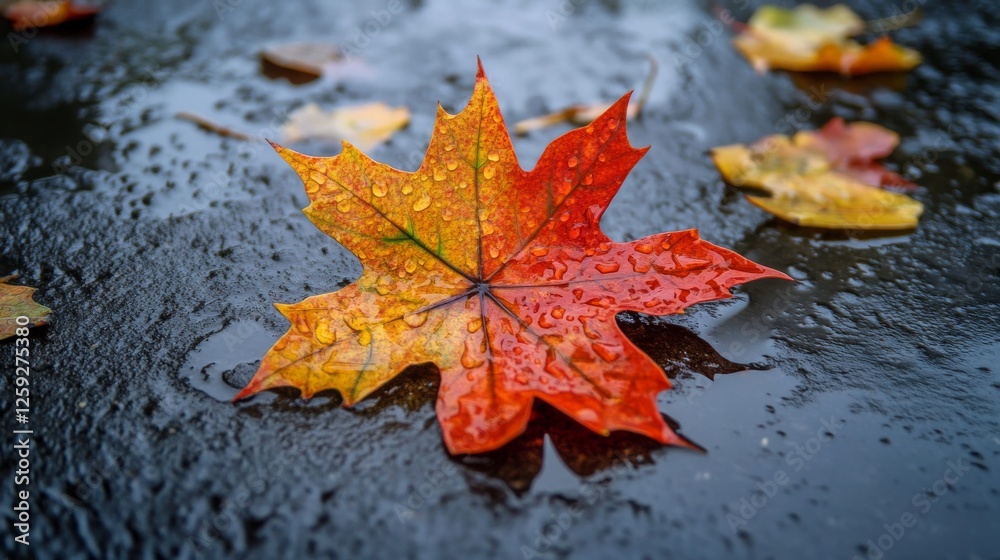25.Beautiful leaves with unique patterns after the rain 25.Beautiful leaves with unique patterns after the rain