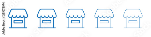 Pharmacy icon Symbol collection thin outline set