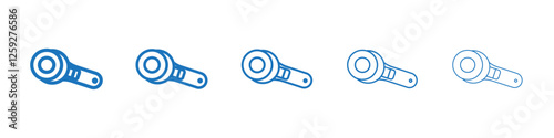 Polisher icon Symbol collection thin outline set