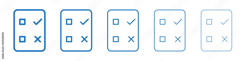 Test icon Symbol collection thin outline set Test icon Symbol collection thin outline set