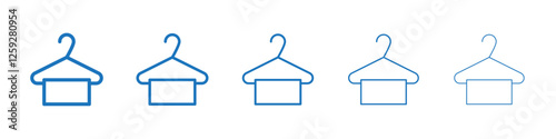Towel icon Symbol collection thin outline set