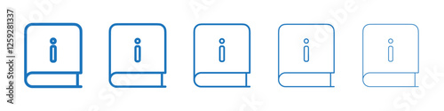 User guide icon Symbol collection thin outline set