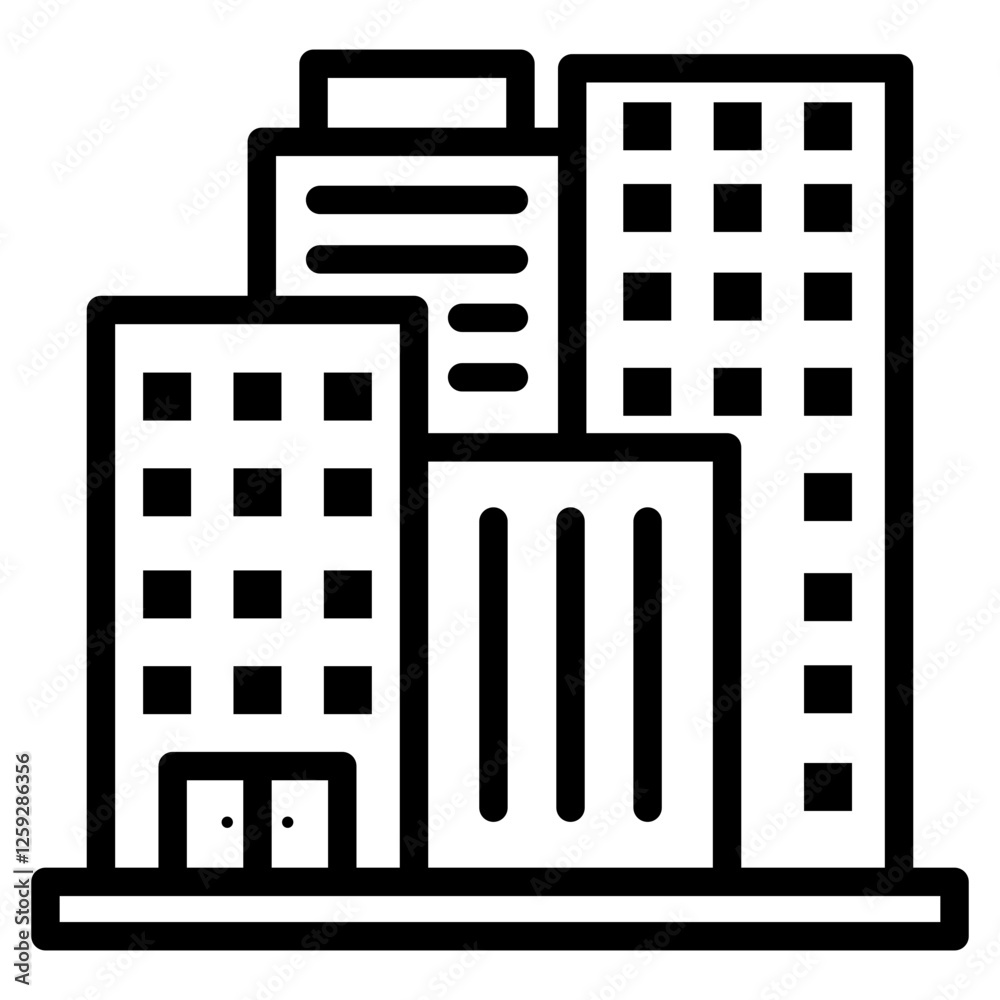 Buildings Icon Element For Design Buildings Icon Element For Design
