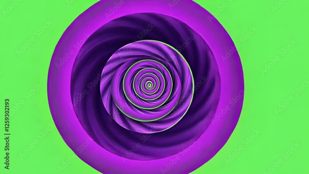 Vibrant purple vortex spiraling dynamically across green screen, creating mesmerizing visual effect for motion graphics and video composition Vibrant purple vortex spiraling dynamically across green screen, creating mesmerizing visual effect for motion graphics and video composition